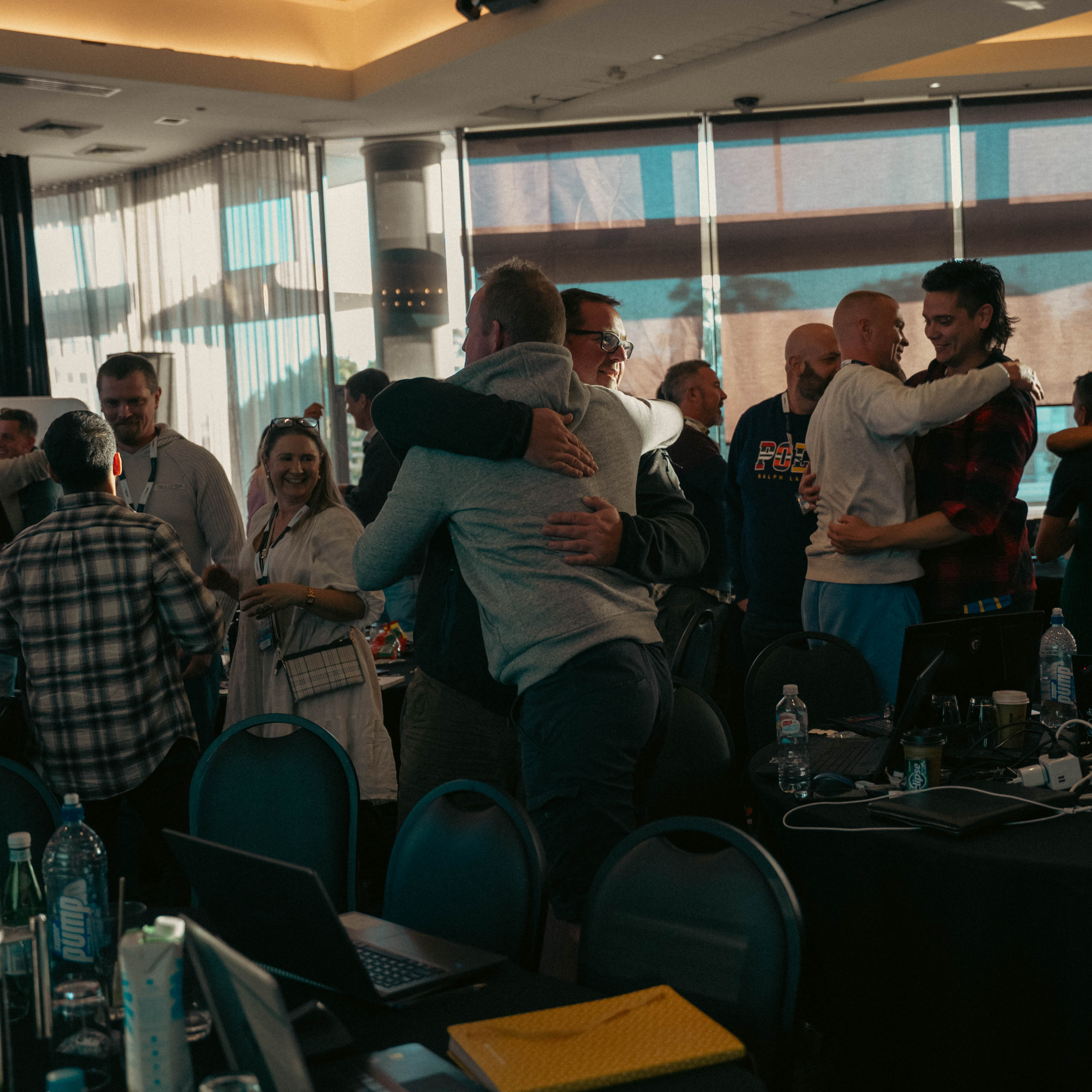 Breakout Circle members connecting at a live event